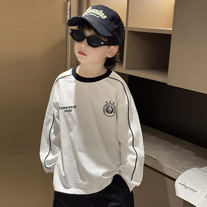 
Boys cotton long-sleeved T-shirt 2026 autumn new style handsome bottoming shirt for boys in spring and autumn children's tops