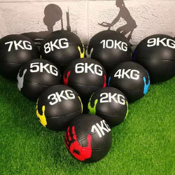 Solid Rubber Medicine Ball Fitness Palm Ball Waist and Abdomen Gravity Ball Agility Training Sports Rehabilitation Balance Men's Medicine Ball