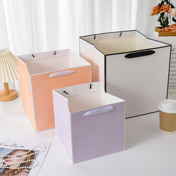 2025 New Thickeneded Kraft Bag White Cardboard Bag Clothing Packaging Bag Gift Handbag Souvenir Paper Bag Paper