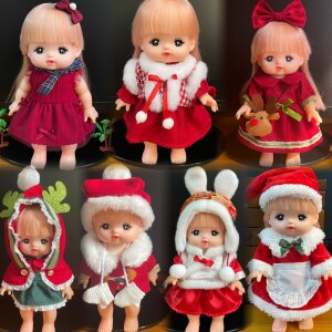 Milu Xiaomei Doll is suitable for Christmas deer clothes exquisite embroidery New Year Fuwa set over 50 yuan free shipping
