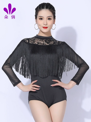 朵俏 Латинская танцевальная одежда топы для женщин в новом стиле тренировочная одежда.