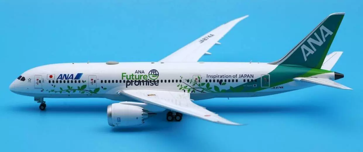 新品 JC Wings 1:400 1:200 ANA 全日空 B787-8 JA874A 绿色飞行-Taobao