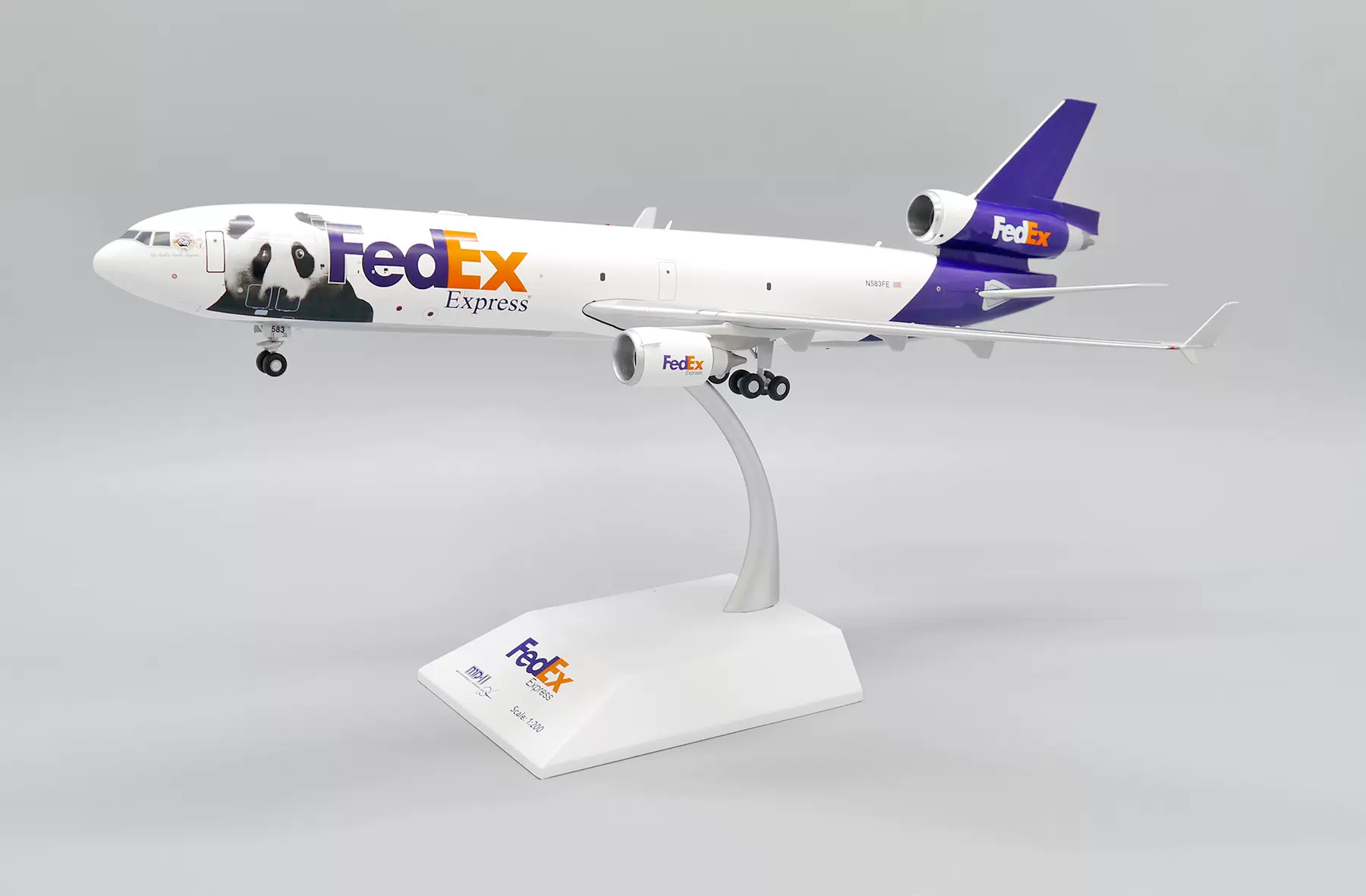 JC Wings XX2283 联邦快递MD-11F N583FE 熊猫1:200 合金模型-Taobao