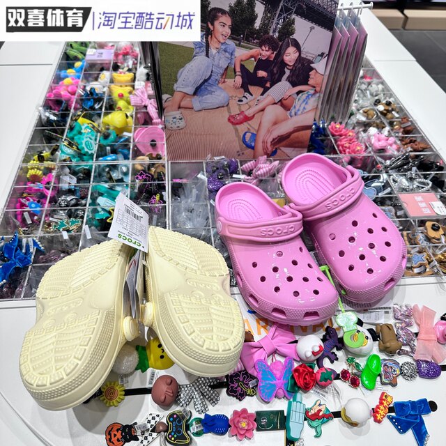 crocs women's shoes Crocs summer new classic sparkling Clog beach ...