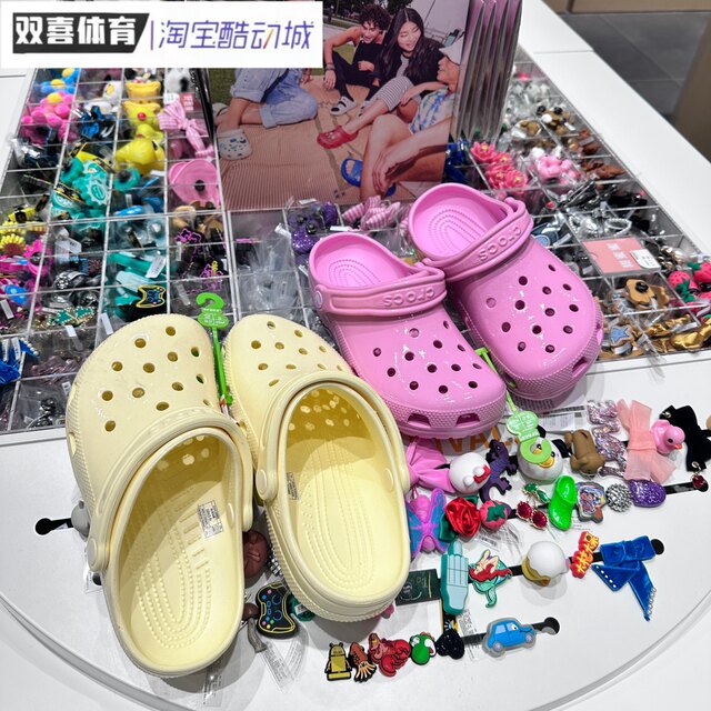 crocs women's shoes Crocs summer new classic sparkling Clog beach ...