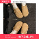 Nonglirenjia large size women's shoes 41-42 size single shoes 25 autumn new flat bottom soft surface retro casual 40 wide fat feet