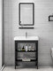 Space aluminum landing -type facial washing basin toilet simple wash basin home small apartment bathroom bathroom cabinet combination
