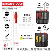 Bộ tua vít PB Swiss 8215.ind Bộ tuốc nơ vít PB SWISS TOOLS 8215.ESD chữ thập chống tĩnh điện