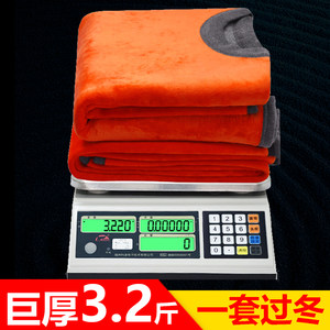 
Arctic velvet super thick men and women's thermal underwear thickened plush suit middle-aged and elderly large-size cold-proof couple cotton jacket