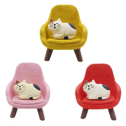 Japanese-Style Zakka Sofa Chair Cat Creative Miniature Scene Model Office Desktop Decoration Ornament