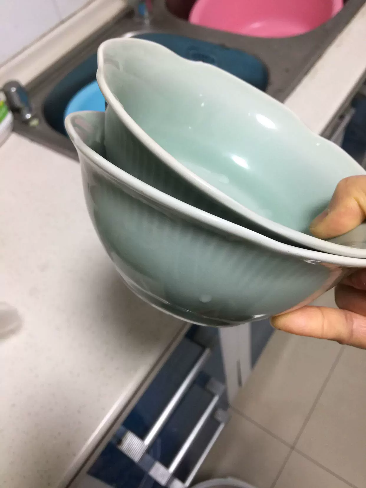 宋青白磁 鳥・花図碗 中国古玩 z78 やすき