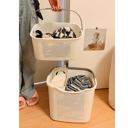 Large Capacity Household Laundry Basket for Sorting Clothes in the Bathroom, a Magic Tool for Storing Dirty Clothes, Laundry Basket, Underwear Bin