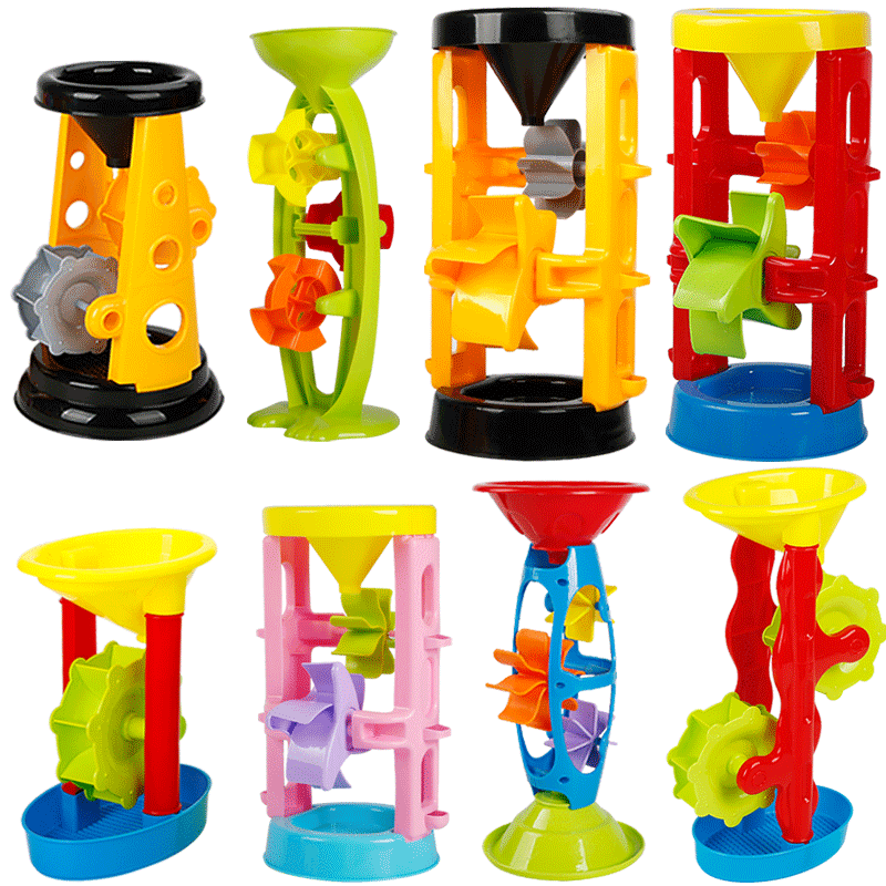 Children's beach toy set of car hourglass shovel and barrel baby playing sand, sand pool Cassiako Digo digging tool