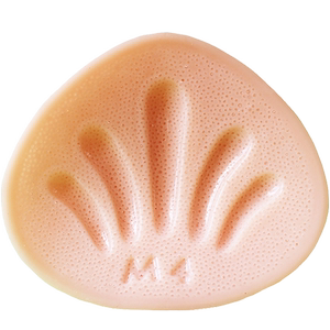 HKXTL microporous full -hole non -membrane -free milk transparent qi after light silicone fan -shaped fake fake breasts send bras 1101