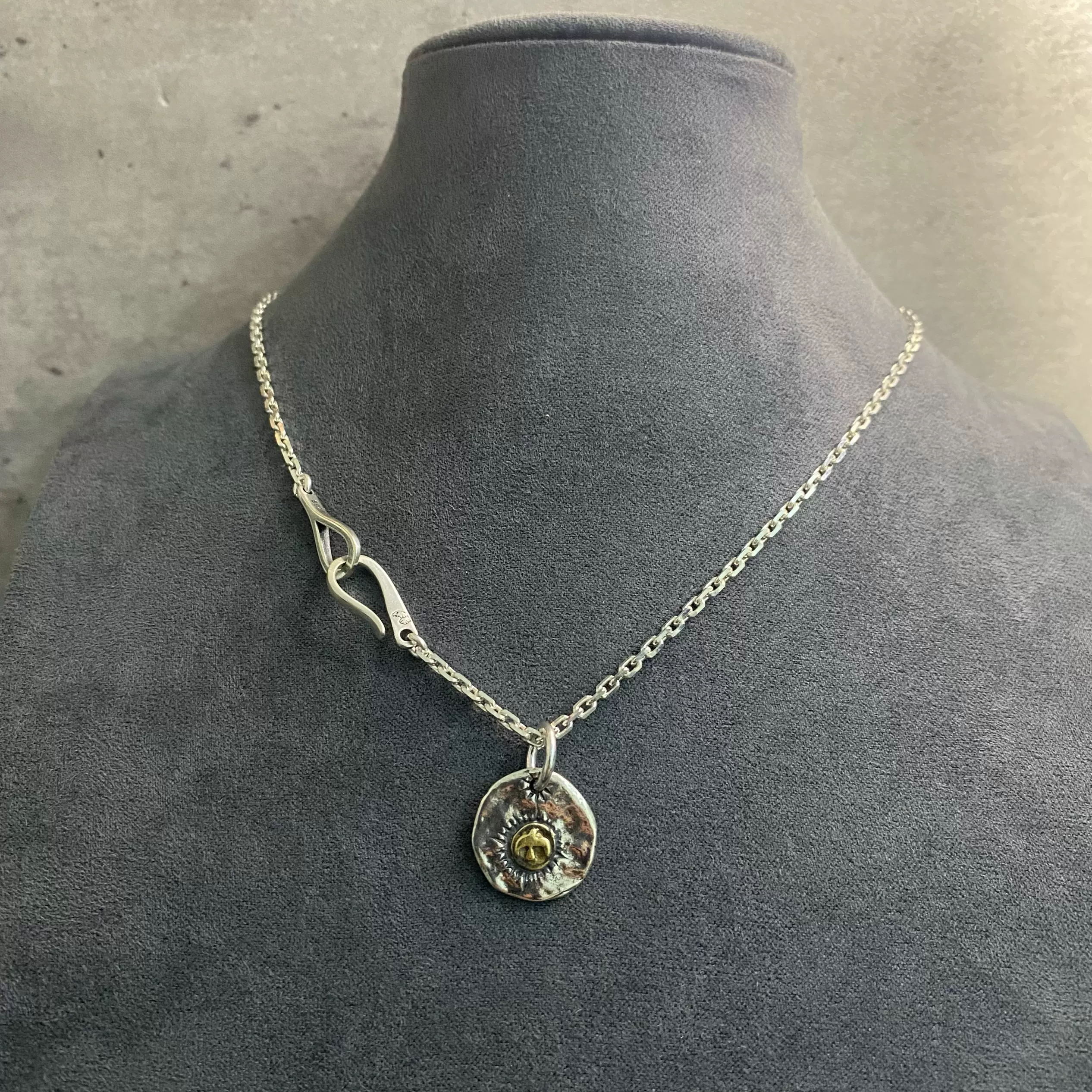 吾郎 日本高桥吾郎goros羽毛项链S925纯银镶绿松石十字架太角毛衣链男