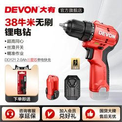 Daiyou Cordless Electric Drill for Home Use, Small Lithium Electric Drill, Rechargeable Hand Drill, Electric Screwdriver, Official Genuine Product