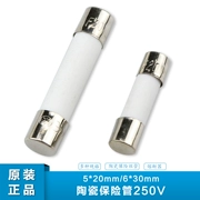 Ống cầu chì gốm 5x20 Đế 6*30mm 3/4/5/6.3/10/3.15/10/15A Cầu chì 250V