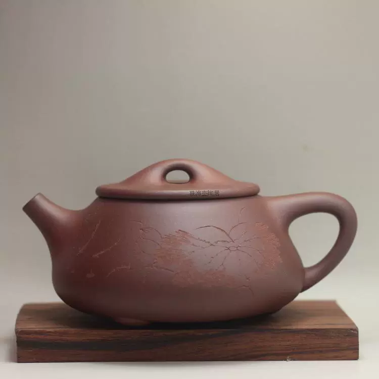 紫砂茶壺宜興正品唐衝（玉泉壺）四號井紫泥全手工精品有證書