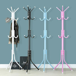Simple Floor-Standing Coat Rack with Storage Shelf, Modern Single-Rod Style for Bedroom or Entryway
