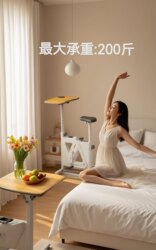 Folding Small Spinning Bike for Home Use, Adult Exercise Bike, Indoor Bicycle for Weight Loss and Fitness