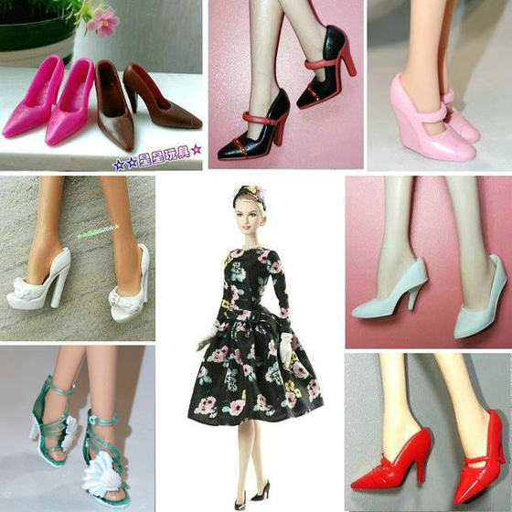 New toy 6 -point doll clothing accessories shoes FR supermodel ST Xinyi can wear fine high heels, light -mouth pointed shoes