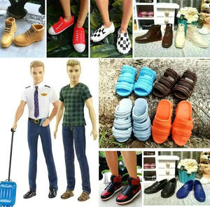 Zhengzhangsai Men's Doll Clothing Accessories Ken Ken Ken Ken OB27 Soldiers Tammy leather shoes slippers boots