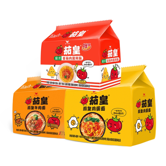 Eggplant Instant Noodles - Xinjiang Tomato Beef Flavor - 580g