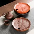 Cát tím và đỏ son nhỏ kung fu khay trà trà biển sáng tạo Trung Quốc nhà đơn giản trữ nước khô bong bóng bàn khay trà Phụ kiện bàn trà