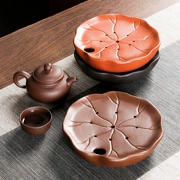 Cát tím và đỏ son nhỏ kung fu khay trà trà biển sáng tạo Trung Quốc nhà đơn giản trữ nước khô bong bóng bàn khay trà