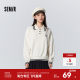 Senma sweater female POLO pilot school style loose bottoming shirt winter embroidered color scraper top, gentle and fashionable
