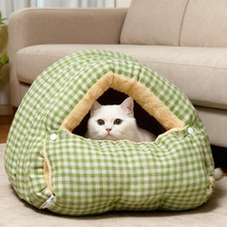 Winter Warm Cat Nest, Enclosed Sleeping Bag, Safe Cat Bed, Small Dog Kennel, Suitable for All Seasons, Cat Pet Nest