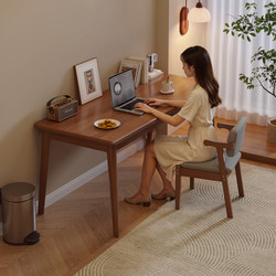 Desk for Students, Home Use, Solid Wood Legs, Computer Desk, Bedroom Bedside Writing Desk, Wall-Mounted Student Study Writing Desk