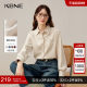 KBNE2025 new long-sleeved French shirt retro women's solid color temperament commuting shirt beautiful top spring and autumn
