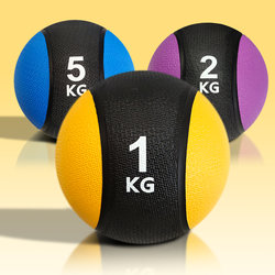 Medicine Ball Fitness Solid Elastic Core Strength Training Equipment Personal Training Gadget Hand-Held Children's Rubber Gravity Ball