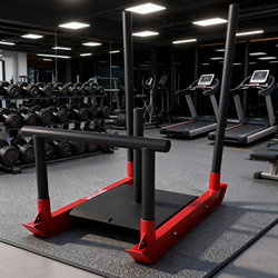 Sled Cart Gym-Specific Track and Field Strength and Fitness Training Equipment Resistance Harness Push Cart Sports Weight-Bearing Equipment