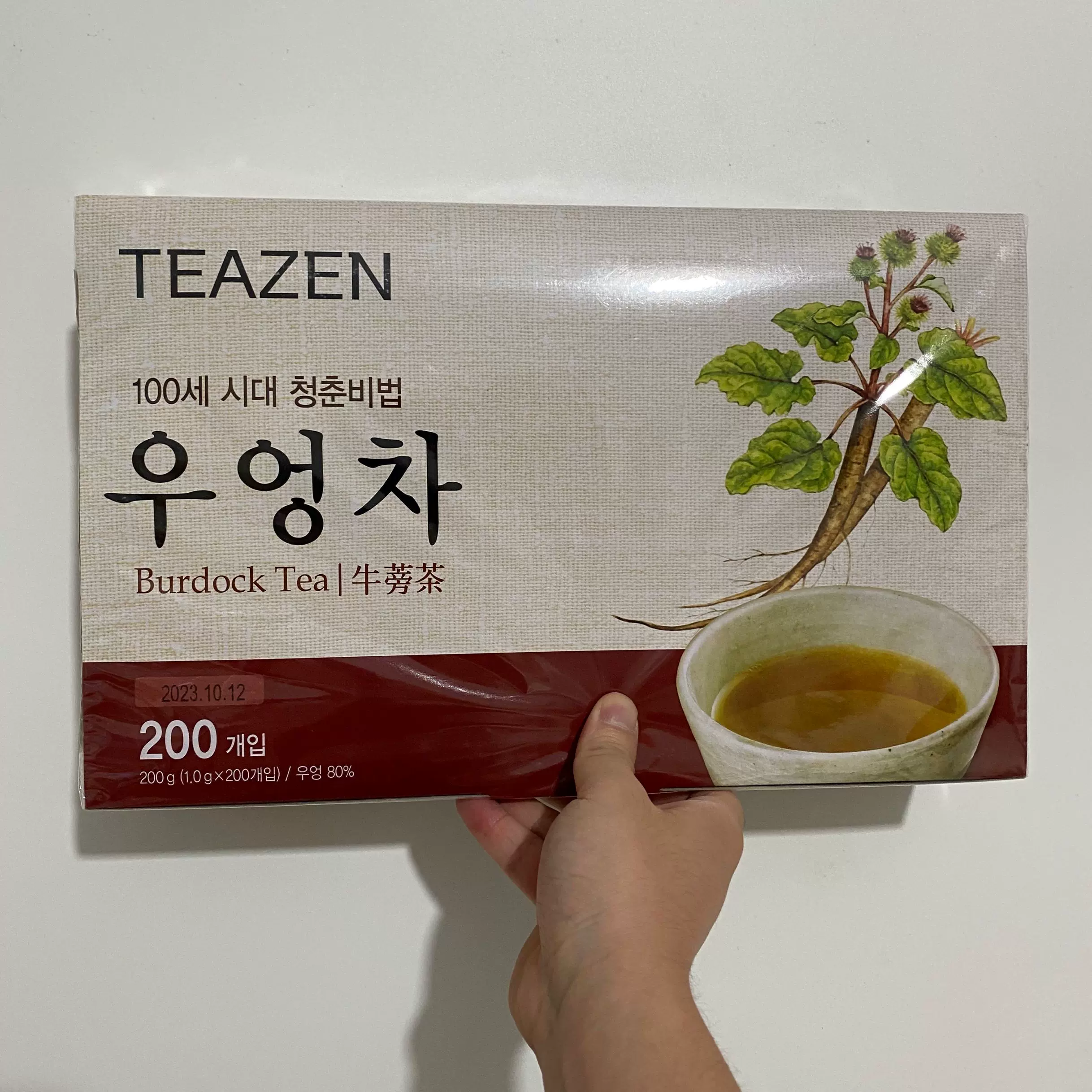 上海costco開市客代購韓國進口teazen 牛蒡茶包代用茶1g 0