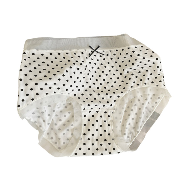 Seamless edges with small fresh polka dots! 80S microfiber stretch rib ...