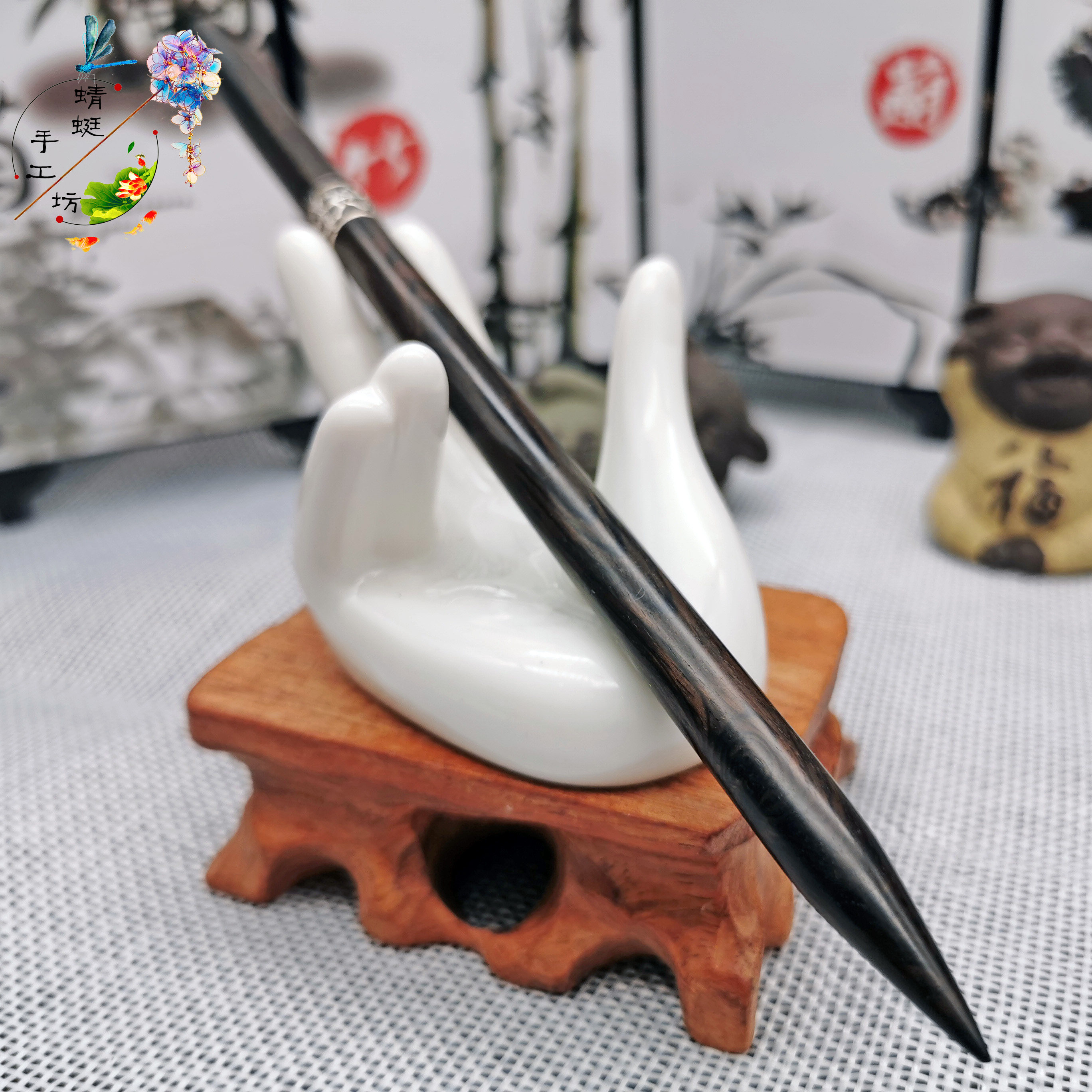 Tibetan sword hairpin knife hairpin sandalwood ancient style hairpin