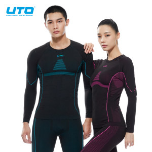 UTO Yutu Ski Speed ​​Dry Men's Comecry Speed ​​Dry Clothing Female Autumn and Winter Sports Running Warm Innerwear Set
