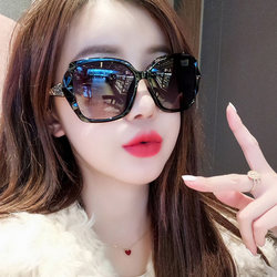 2026 New Women's Polarized Sunglasses Korean Style Celebrity Trendy Glasses Round Face Large Frame Anti-Uv Internet Celebrity Sunglasses