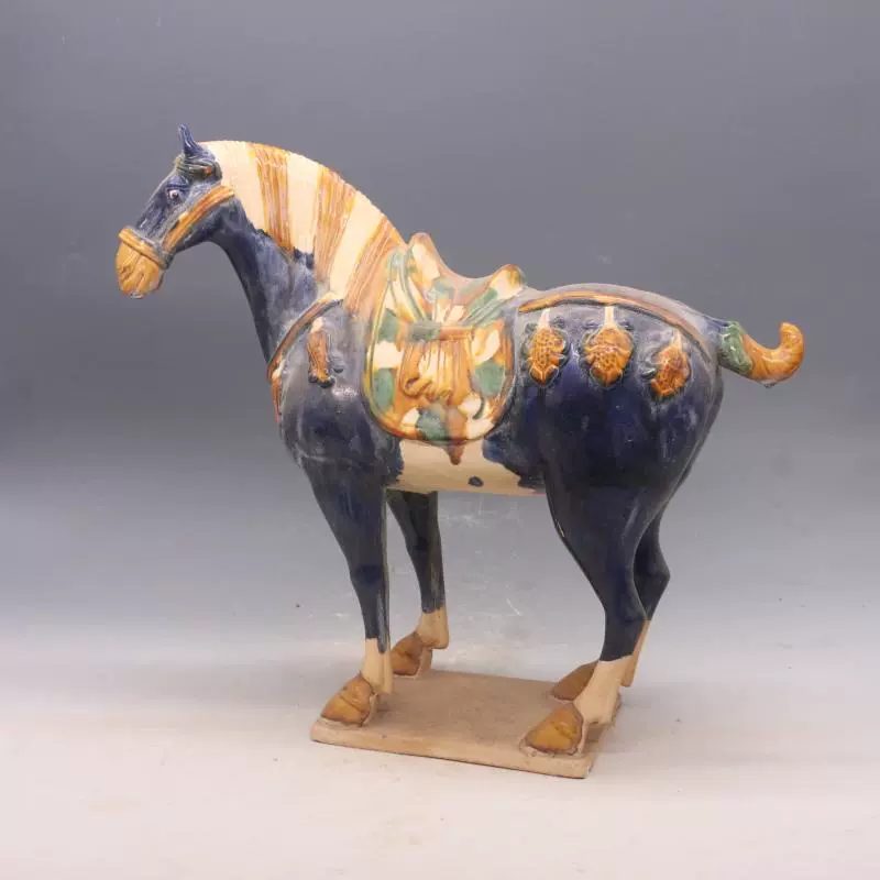 唐代 唐三彩 馬 中国 古玩 古美術