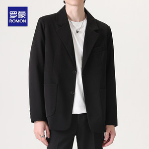 Romon Spring/Summer High Grade Dropping Feel Casual Suit Men's Loose DK Uniform Korean Edition Pi Shuai Trendy Small Suit Coat