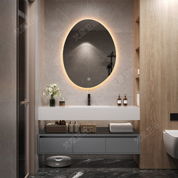 Bathroom Bathroom Cabinet Combination Smart Simple Washbasin Slate Ceramic Seamless Integrated Basin Washbasin Washbasin