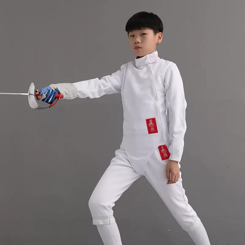 击剑服装三件套训练衣服 儿童成人防刺服ce认证350n上衣裤子背心