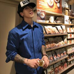 Lostmyself High-End, Slim-Fit, Anti-Wrinkle, Elegant and Versatile White Shirt, Long-Sleeved Blue Shirt for Men