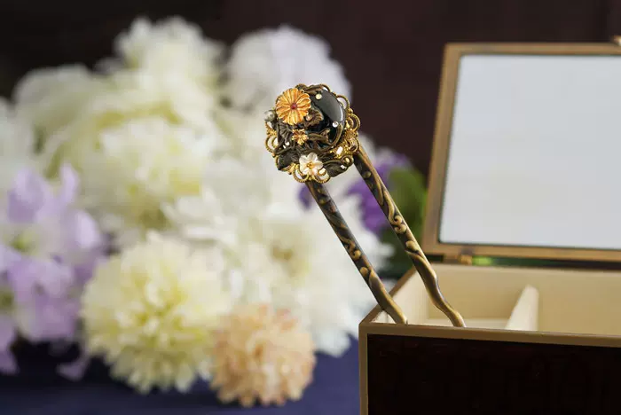 1007上新 晚华 日本京都手工原创发簪teftef
