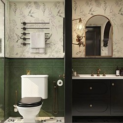 Green Wall Panel Tiles 1200*300 Vintage Style Tiles Swallow Pattern Tiles 300*1200 Bathroom Tiles Maillard