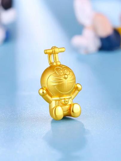 ドラえもん 金 置物 インテリア 高級 みんなの大好きなドラえもん黄金ブロンズ「中」(お祝い,記念,プレート