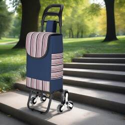 New Portable Shopping Stair-Climbing Folding Trolley for Grocery Shopping, Household Hand-Pulled Cart, Luggage Cart, Pull-Bar Cart
