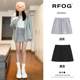 Gray sports short skirt for women in autumn and winter thickened 2024 new high-waisted A-line temperament casual drawstring hip skirt